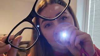 ASMR - Eye examination roleplay for tingles! (Personal attention, visual triggers)