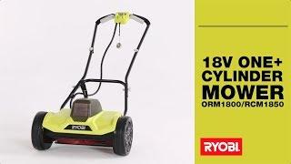 RYOBI: 18V ONE+ Cylinder Lawn Mower Assembly & Use