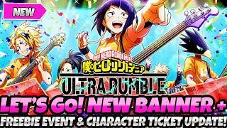 *LET'S GOOOOO!* NEW BANNER + NEW FREEBIE EVENT + FREE CHARACTER TICKET UPDATED (My Hero Ultra Rumble