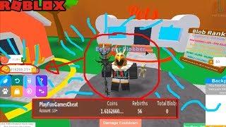 ROBLOX - BLOB Simulator - unlimited money , instant rebirth (update code 12/13/2018)