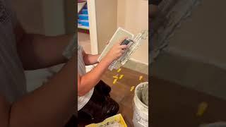 Some wood plank tile floor install #diy #tiled #tile #woodworking #diyflooring
