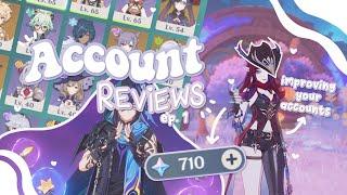 Reviewing + Improving YOUR Accounts! | Account Repair  ep.1 - Genshin Impact