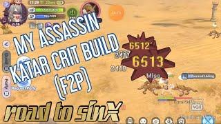 my F2P assassin katar crit build (update lvl 56) Road to SinX | RoX Ragnarok X Next Generation