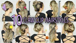 10 LIFE CHANGING CLAW CLIP HAIRSTYLES  Medium & Long Hairstyles