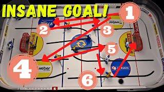 Insane Table Hockey Goal!