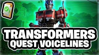 Fortnite Transformers Quest Voicelines (CH4-S3) 'v25.10'