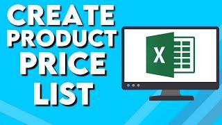 How To Create Product Price List on Microsoft Excel 2025