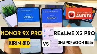 Honor 9x pro vs realme x2 pro antutu benchmark comparison