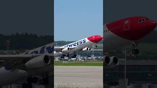 Edelweiss A340: Take-Off from Zurich to Las Vegas!