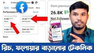 ফেসবুক রিচ,ফলোয়ার বাড়ানোর উপায় | page reach | How to Increase Facebook Reach Bangla