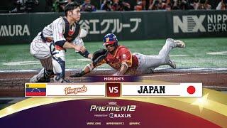 HIGHLIGHTS | Game 34 Venezuela vs Japan | WBSC Premier12 2024 presented by RAXUS