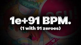 What's the highest BPM on osu's leaderboards?