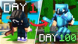 I Spent 100 Days in Minecraft Skywars