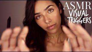 ASMR Visual Triggers for Sleep (Face touching, Face Brushing, Hand movements, Light, Cottons..)