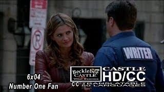 Castle 6x04 "Number One Fan" Beckett Scenes Wearing Her Engagement Ring (HD/CC)