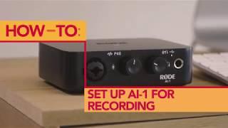 How to Record using Headphones with the RØDE AI-1