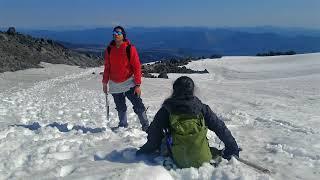 Glissading on Mount St.Helens, May 10, 2019