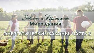 Вебинар восьмой. Энергетические Законы, часть 3