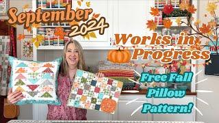 Free Fall Pillow Pattern | September 2024 Works in Progress