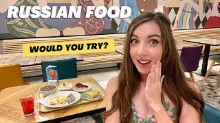 Is RUSSIAN FOOD tasty?? Visiting fancy canteen in Moscow! 