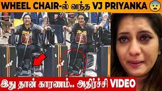 VJ Priyanka's Shocking Video  On Wheel Chair | Husband Vasi Sachi Reaction | London | Super Singer