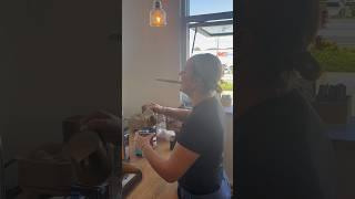 How’s the technique? #coffee #latteart #barista #video #coffeetime #cafe #espresso #baristalife