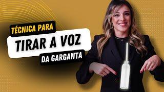 COMO TIRAR a VOZ da GARGANTA em 3 MINUTOS | Exercício de voz simples e eficiente