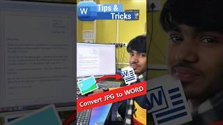 Convert Image to Text in MS-Word #shorts #computertricks #ytshorts #tipsandtrick