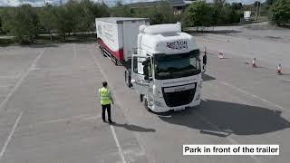 How to Pass the HGV Lorry C+E 3a DVSA Test for Coupling and Uncoupling to a Class 1 C+E