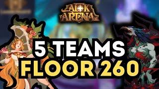 AFK ARENA - TEMPORAL RIFT FLOOR 260 TEAMS