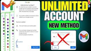 Unlimited gmail account without phone verification  New Trick 