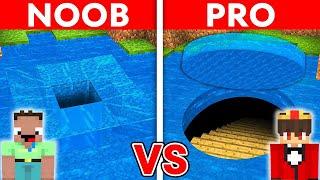 NOOB vs PRO: GEHEIMER RUNDER UNTERWASSER TUNNEL Bau Challenge in Minecraft!