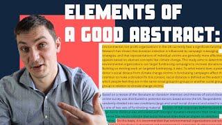 How to write a good abstract | structure, example abstract & tips