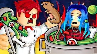 What is he cooking...? Roblox Murder Island!