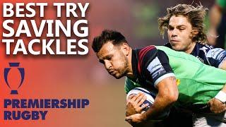 Premiership Rugby's Best Try Saving Tackles! | Huge Hits and Monstrous Pace | Premiership Rugby