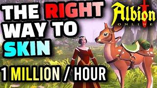 Albion Online - How to Make 1 Million Silver An Hour Skinning in a Tier 4 Blue Zone, FULL Guide