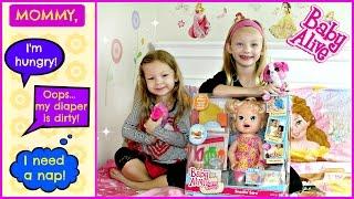 Baby Alive Snackin' Sara Play-Doh Super Snacks Baby Eating and Pooping into Diapers