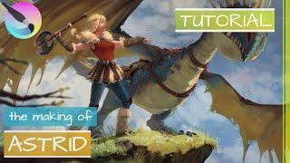 The Making of ASTRID | Tutorial | Krita & Blender