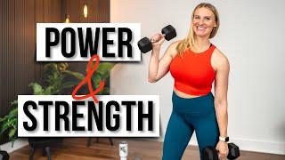 30 min. Full Body Strength Training & HIIT Power Workout | BUILD LEAN MUSCLE at Home