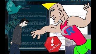 The Virgin LaTeX vs. the CHAD R Markdown!