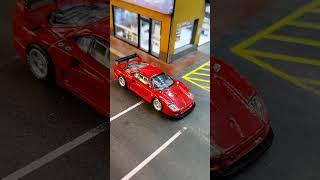 Tarmac Works 1/64 scale model of a Ferrari F40 LM in red. It is a diecast model.