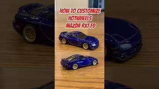 How to CUSTOMIZE HOTWHEELS’95 MAZDA RX7#hotwheels #car #diy #custom#cars #diecast #jdm #mazda #rx7