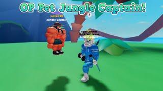 New OP Pet!! Jungle Captain (10k Robux) - Muscle Legends