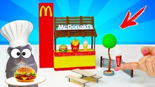 МАКДОНАЛЬДС для ХОМЯКОВ Сделала Ресторан McDonald's 3D Ручкой! Мультфильм с Хомяками