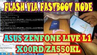 Flash Asus Zenfone Live #X00RD/ZA550KL Via Fastboot Kasus Lupa Pola By didy_bukit