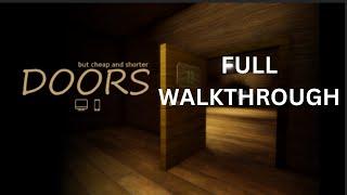 DOORS but kinda cheap and shorter - Full Walkthrough