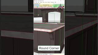 Round Corner | Create rounded edges in Sketchup #short