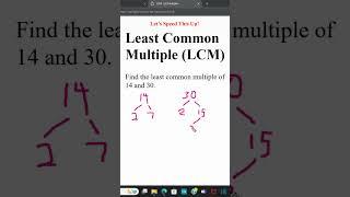 LCM: Least Common Multiple - Prime Factorization Method #math #mathematics #numbers