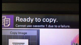 Reset KYOCERA cassete failure TaskAlfa 3501i 4501i 5501i