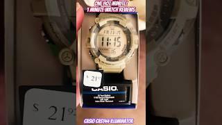 #OneHotMinute  1 Min #WatchReviews by #BCB! ⌚️ #Casio CAS144 Tan #illuminator #Watch  #watches